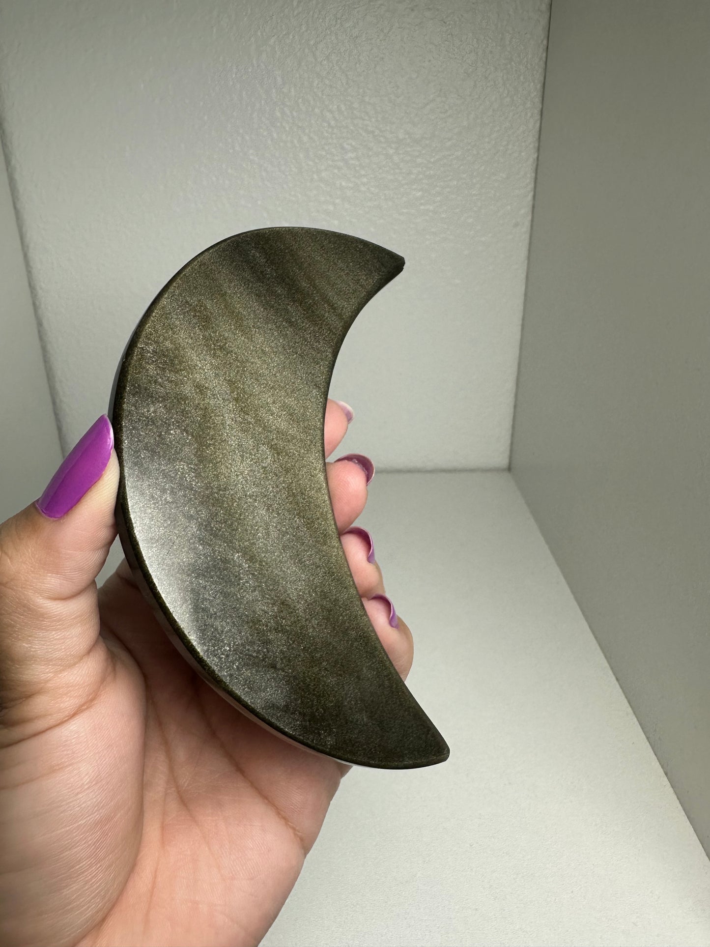 Gold Sheen Obsidian Moon