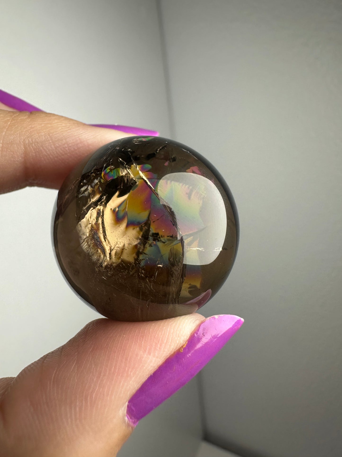 Rainbow Smoky Quartz Sphere