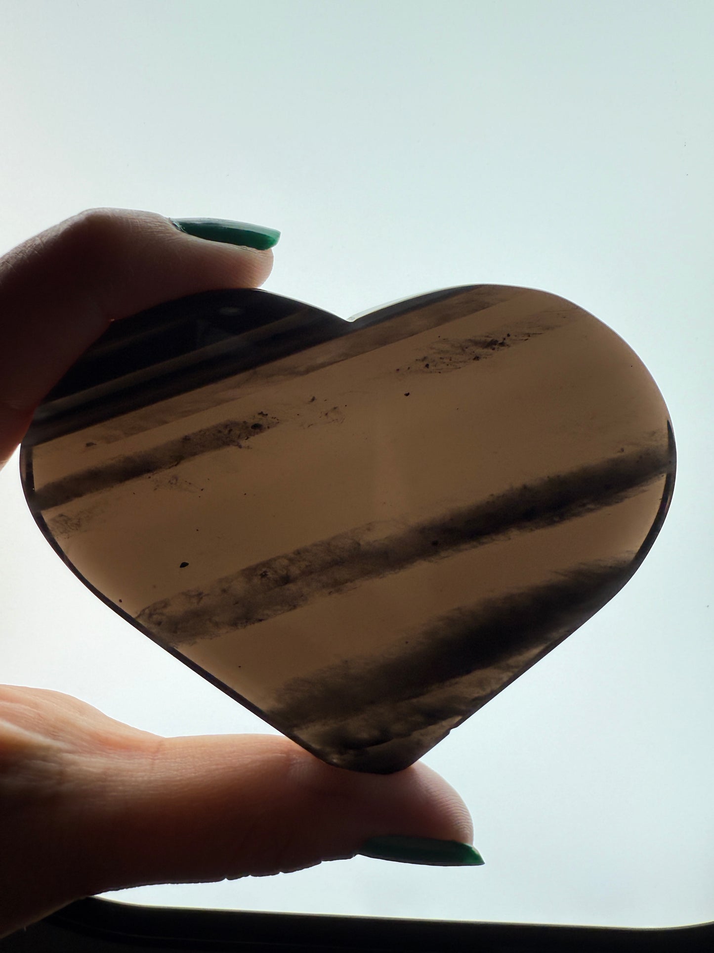 Midnight Lace Obsidian Heart