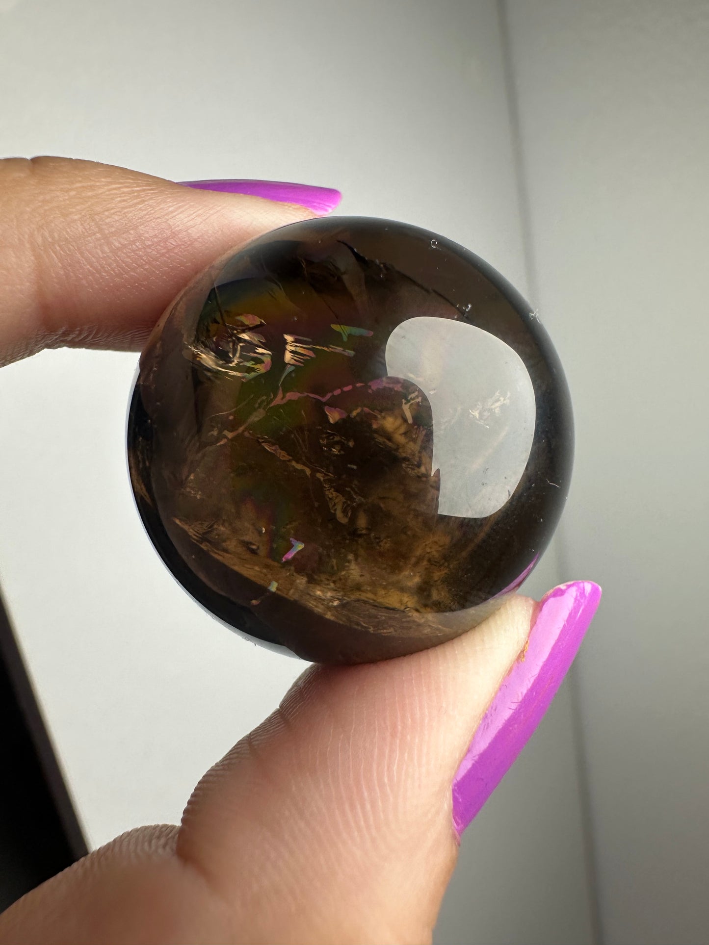 Rainbow Smoky Quartz Sphere