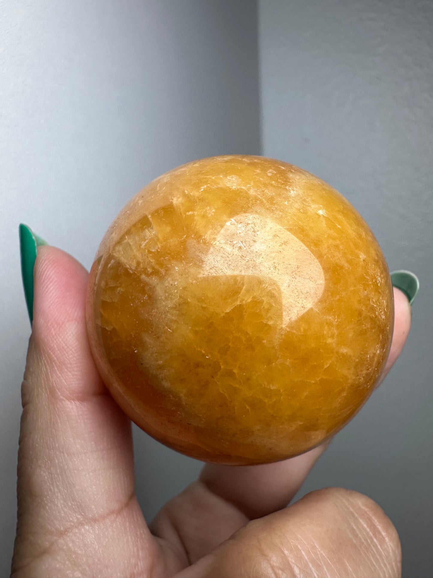 Orange Calcite Sphere