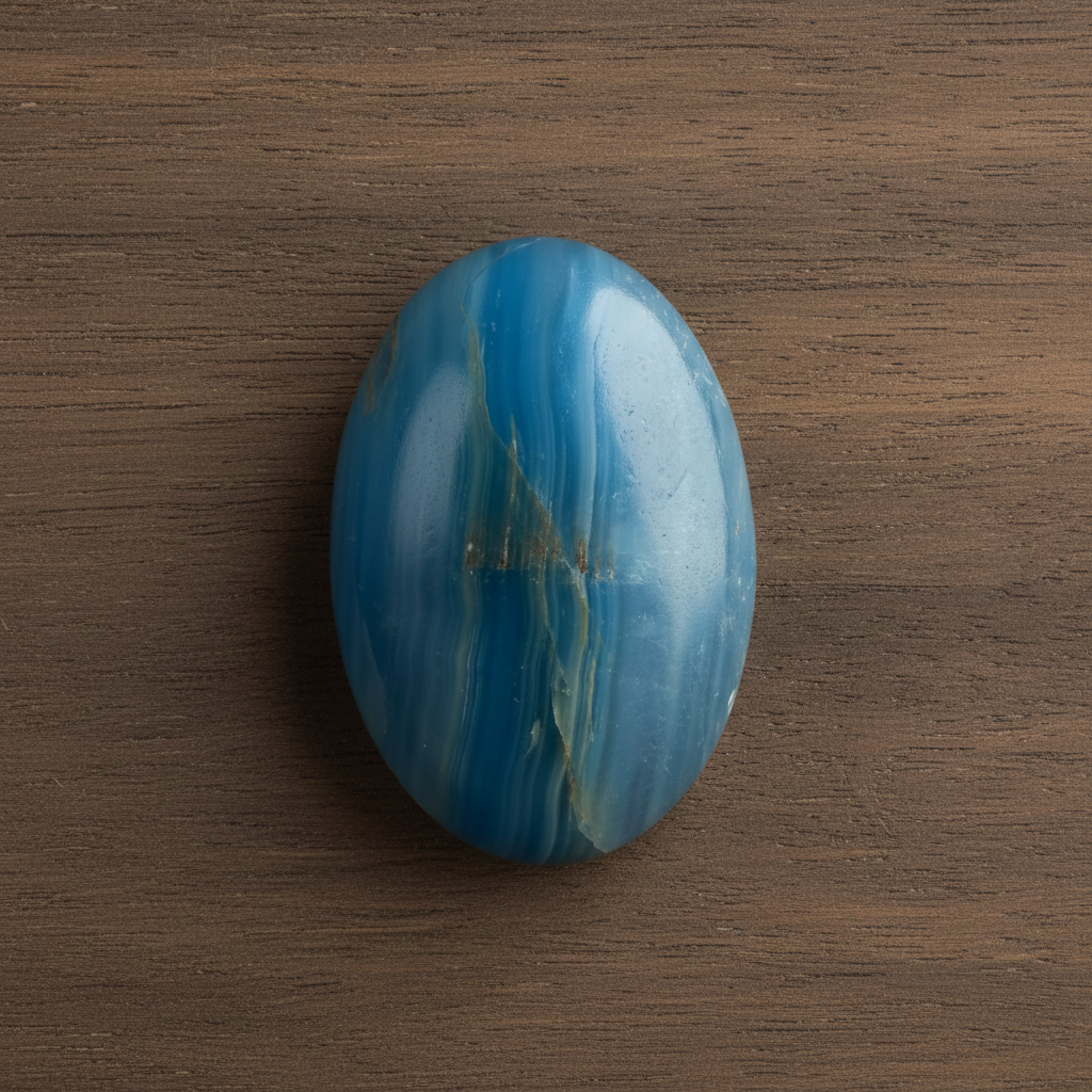 Blue Onyx Palm Stone