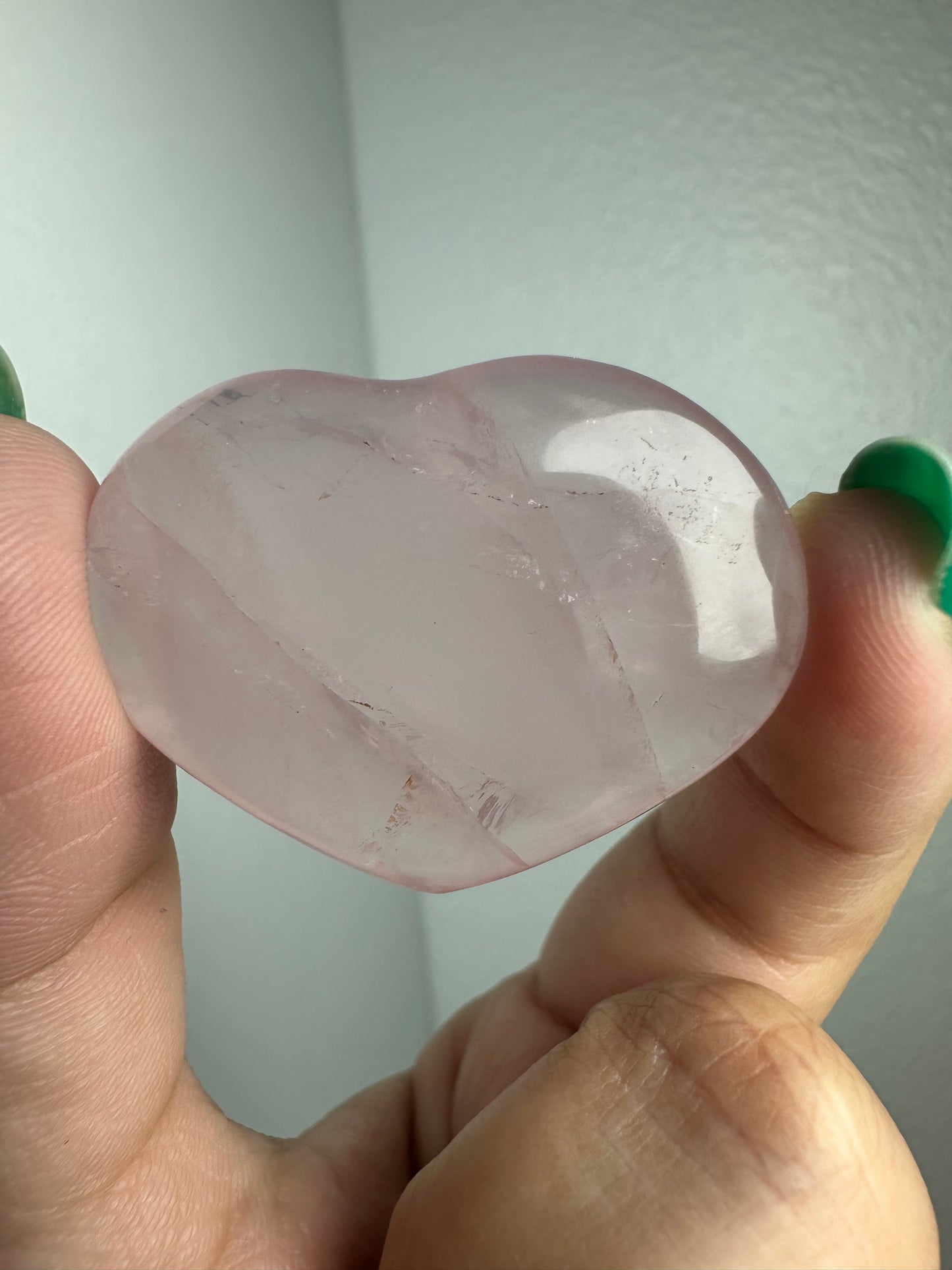 Mini Rose Quartz Heart