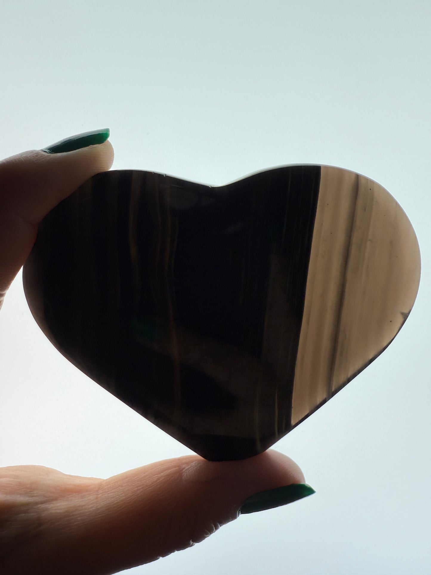 Midnight Lace Obsidian Heart