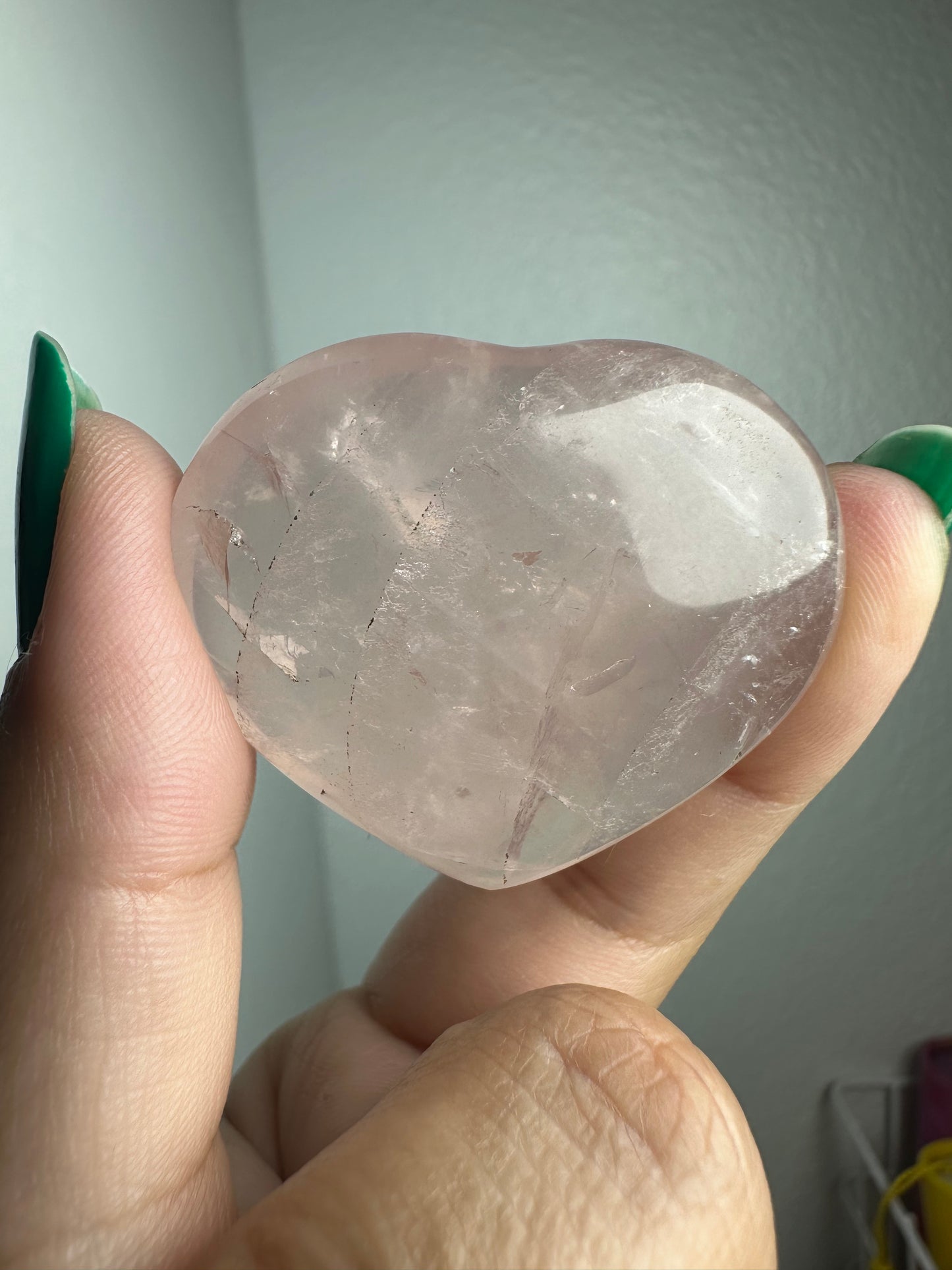 Mini Rose Quartz Heart