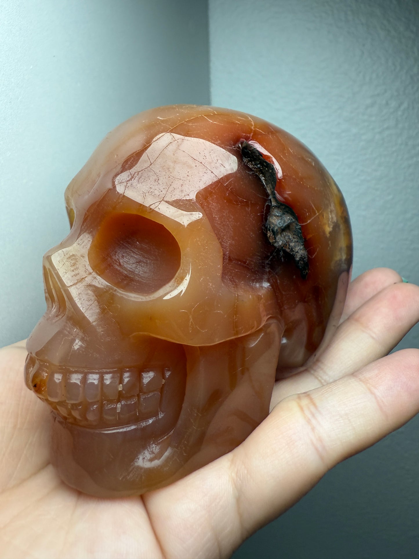 Carnelian Skull