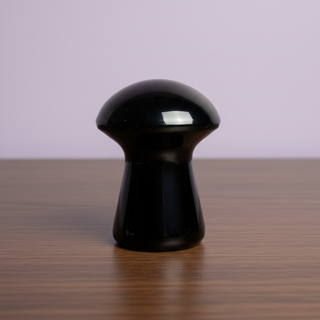 Gold Sheen Obsidian Mushroom