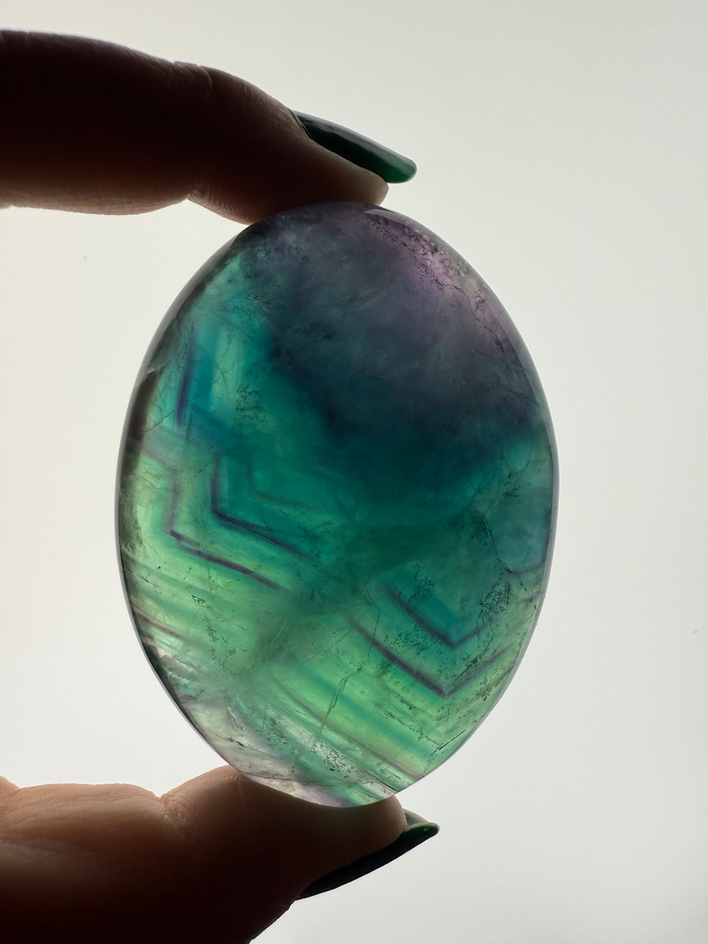 Fluorite Palm Stone