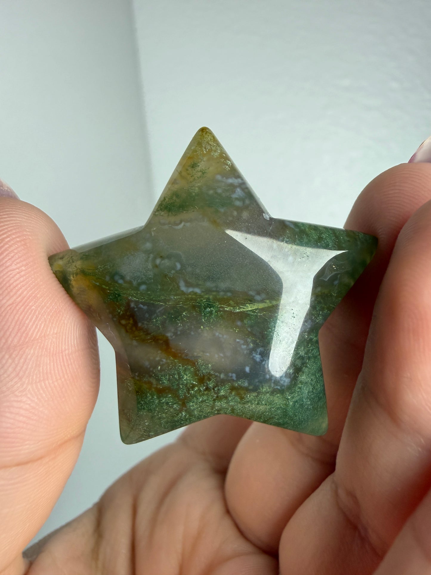 Moss Agate Star