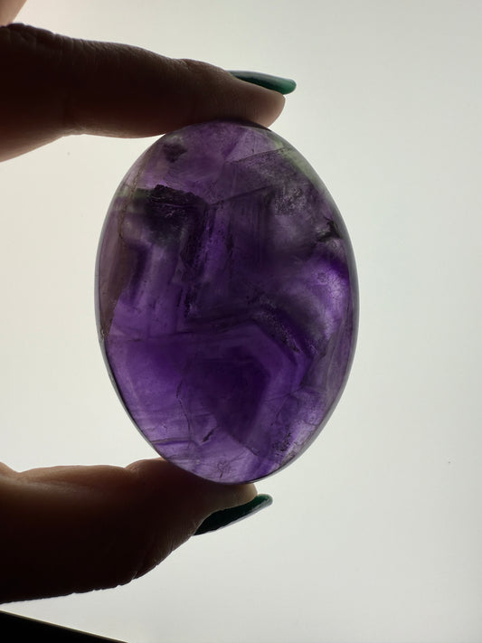 Fluorite Palm Stone