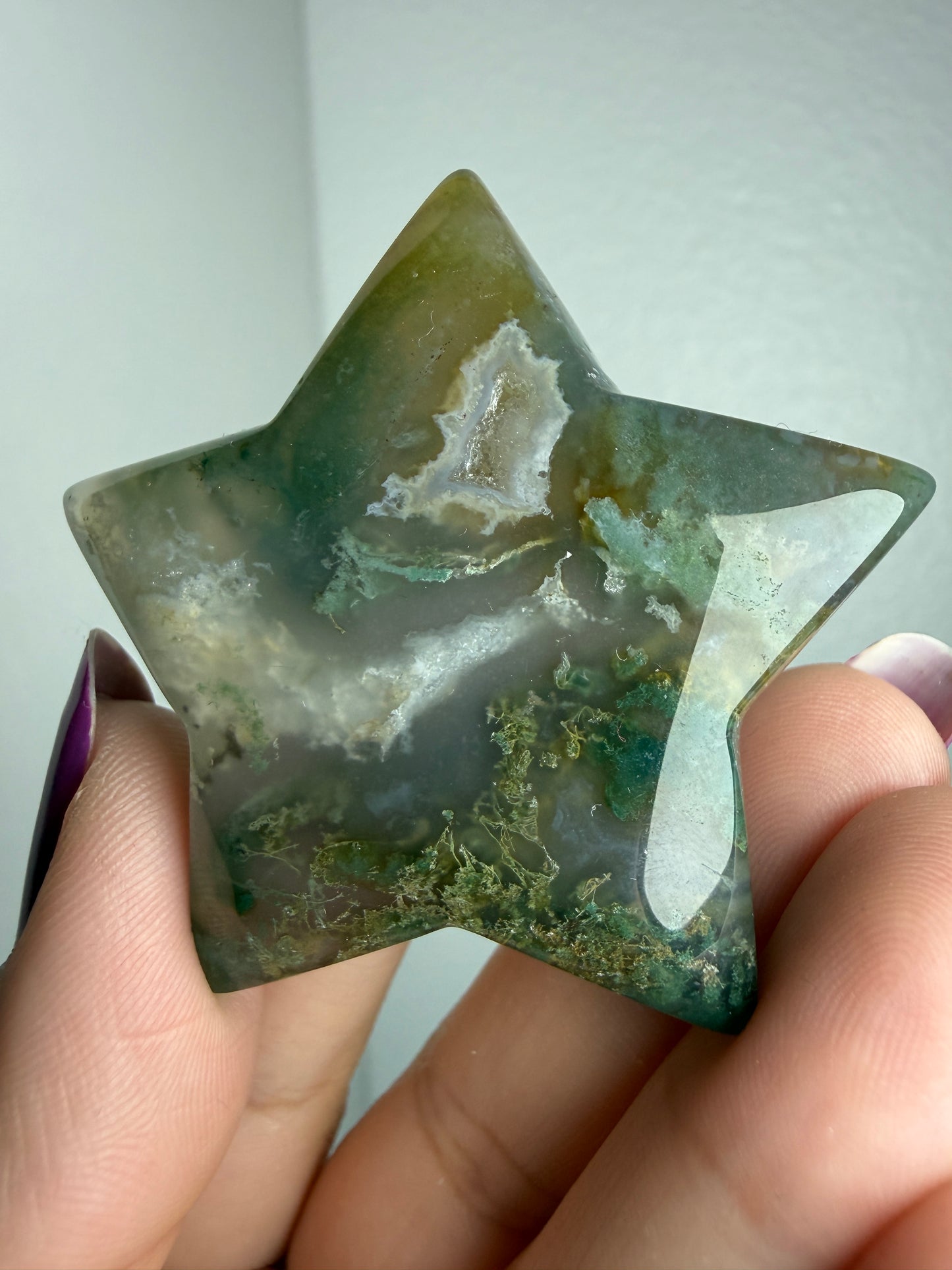 Moss Agate Star