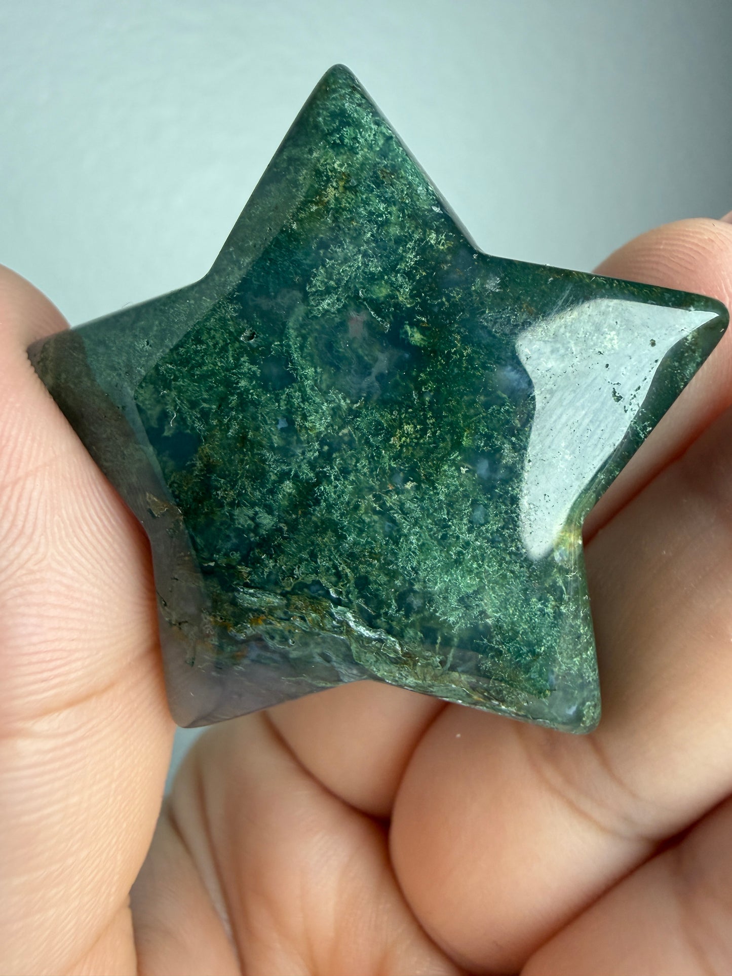 Moss Agate Star