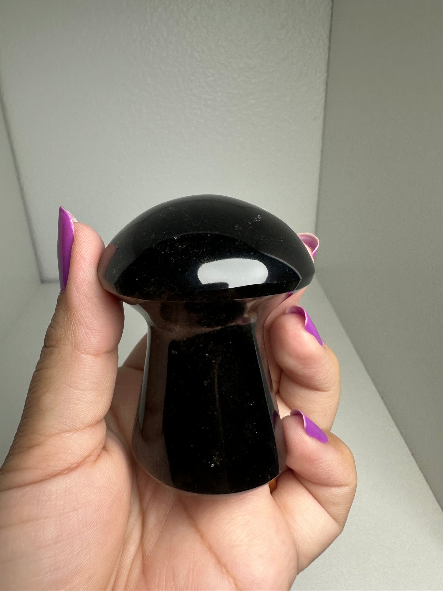 Gold Sheen Obsidian Mushroom