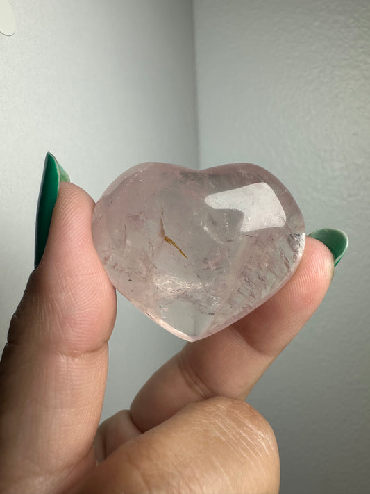 Mini Rose Quartz Heart
