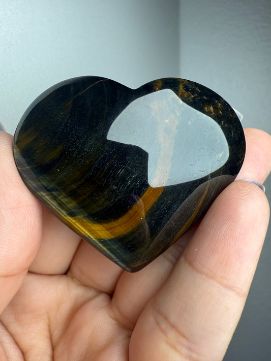 Blue Tigers Eye Heart