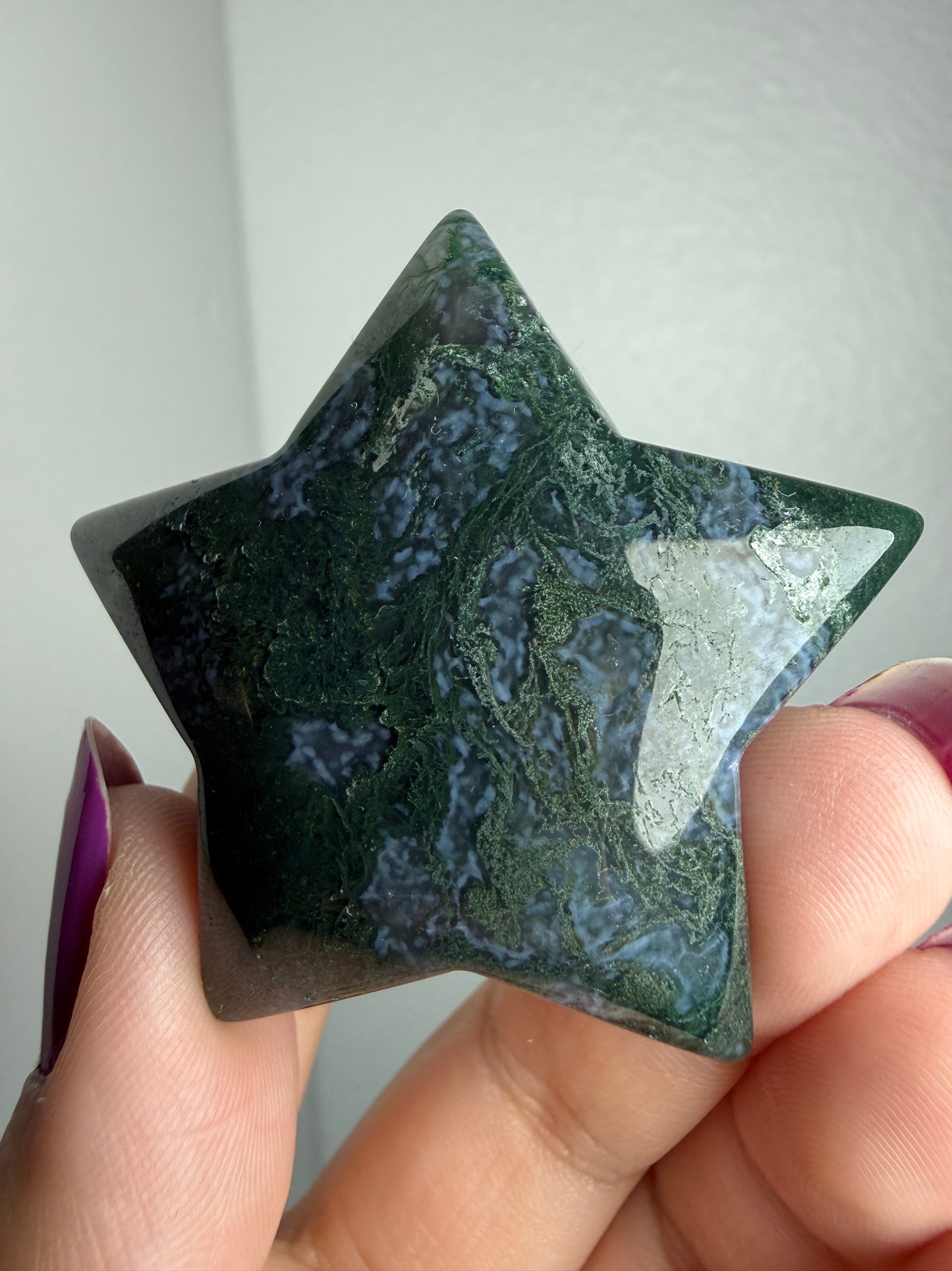 Moss Agate Star