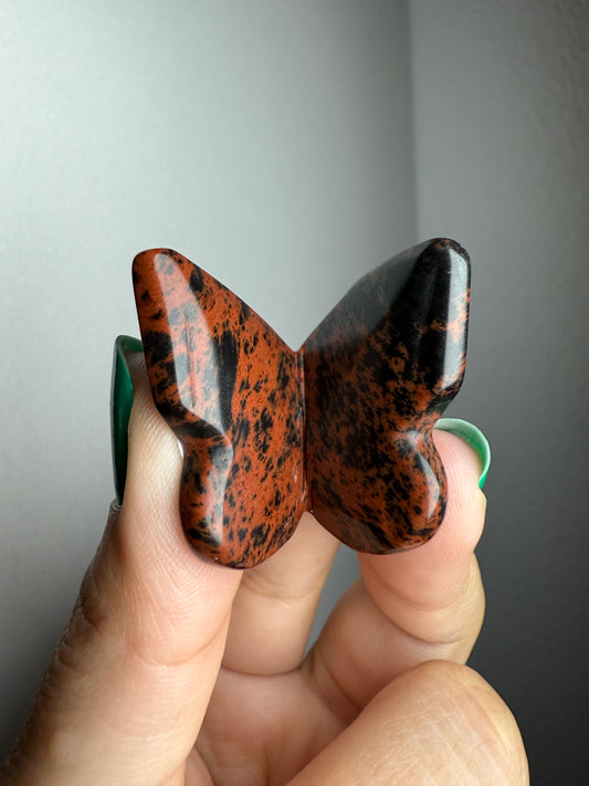 Mahogany Obsidian 3D Butterfly