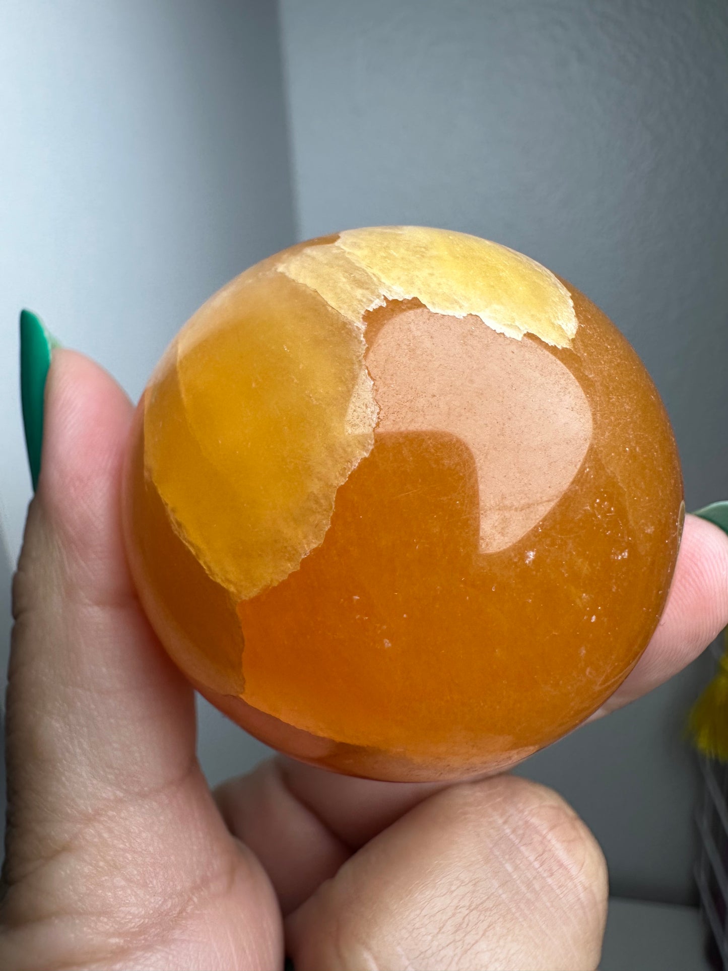 Orange Calcite Sphere