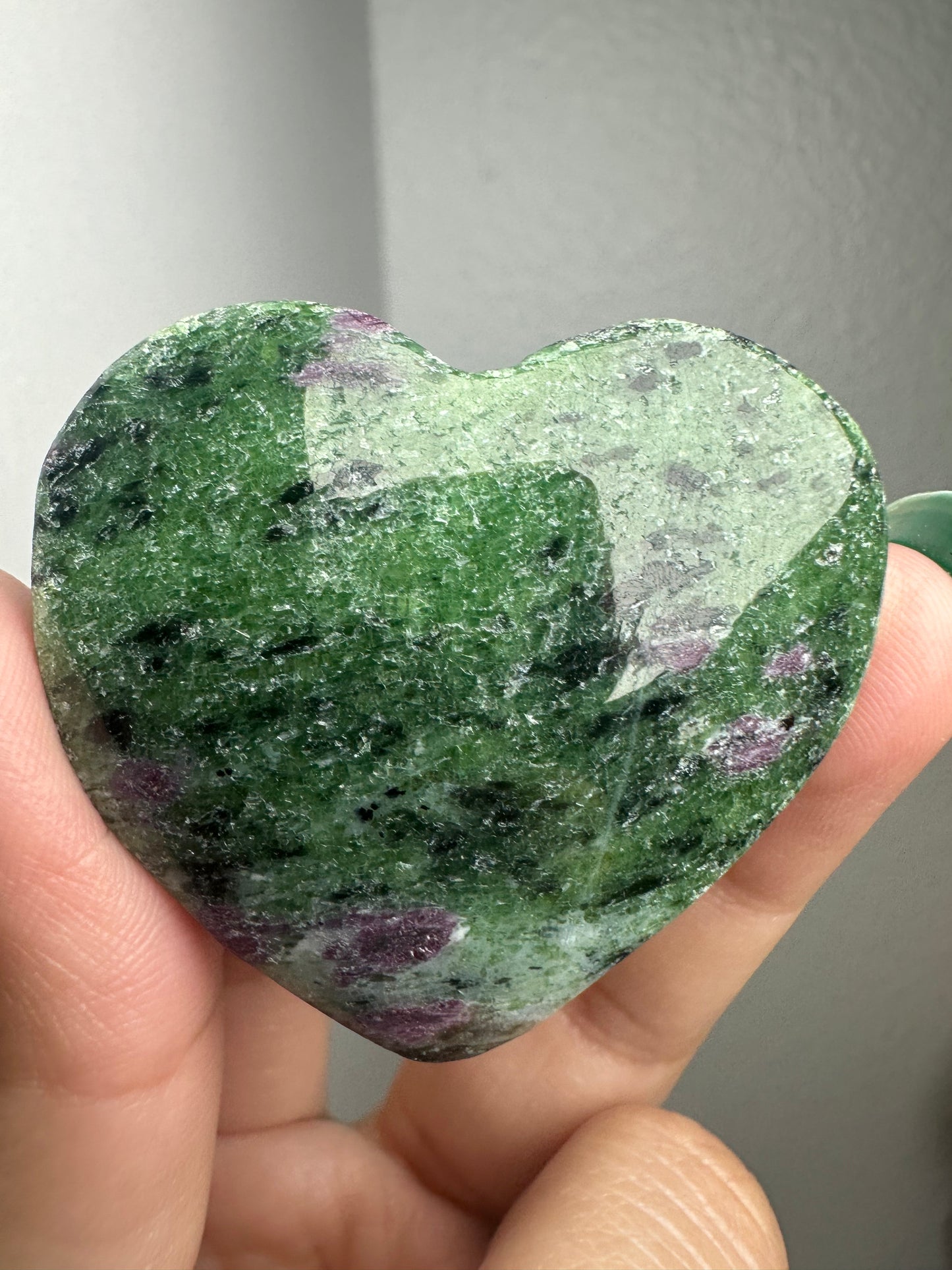 Ruby Zoisite Heart