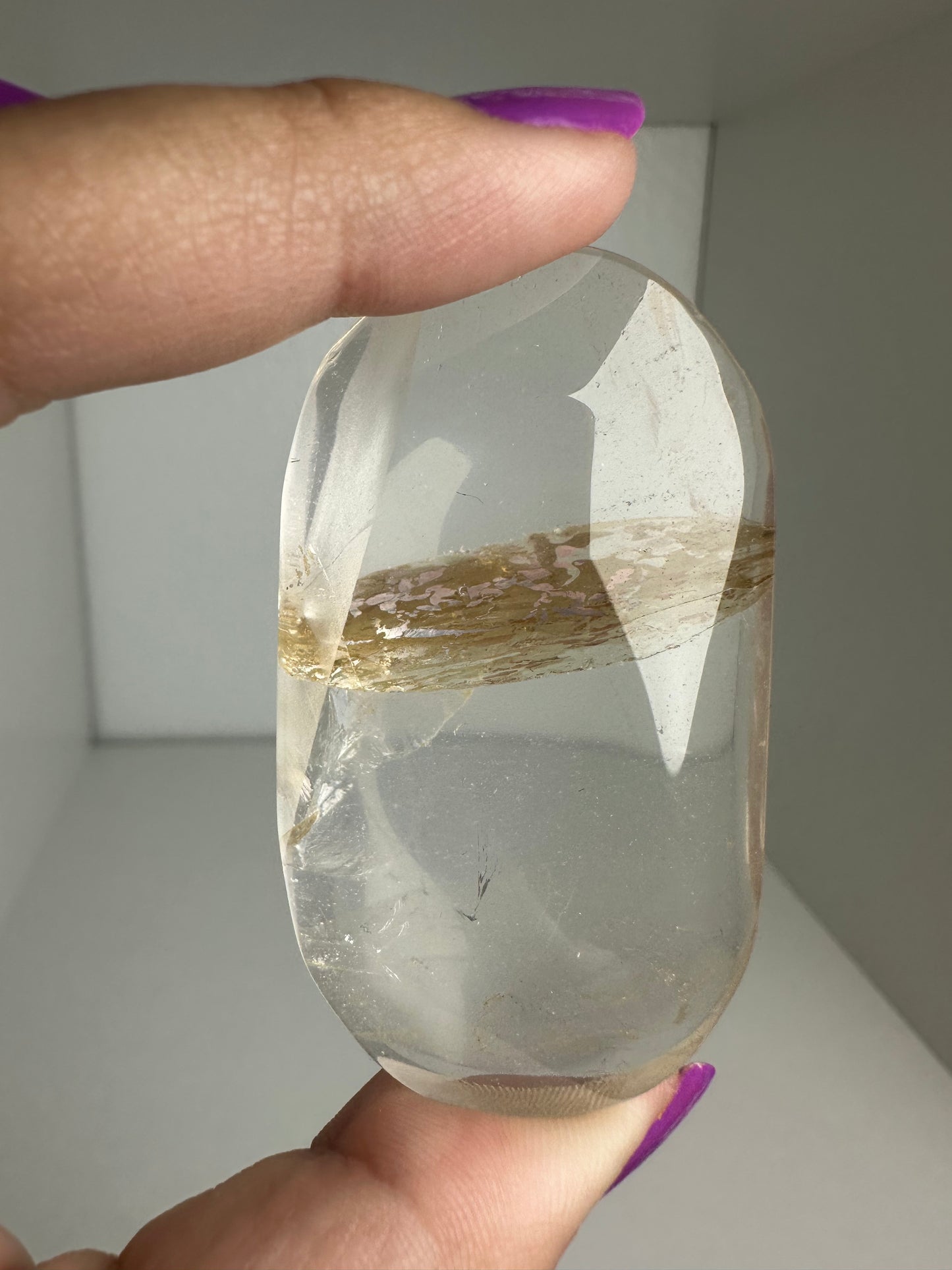 Golden Healer Quartz Palm