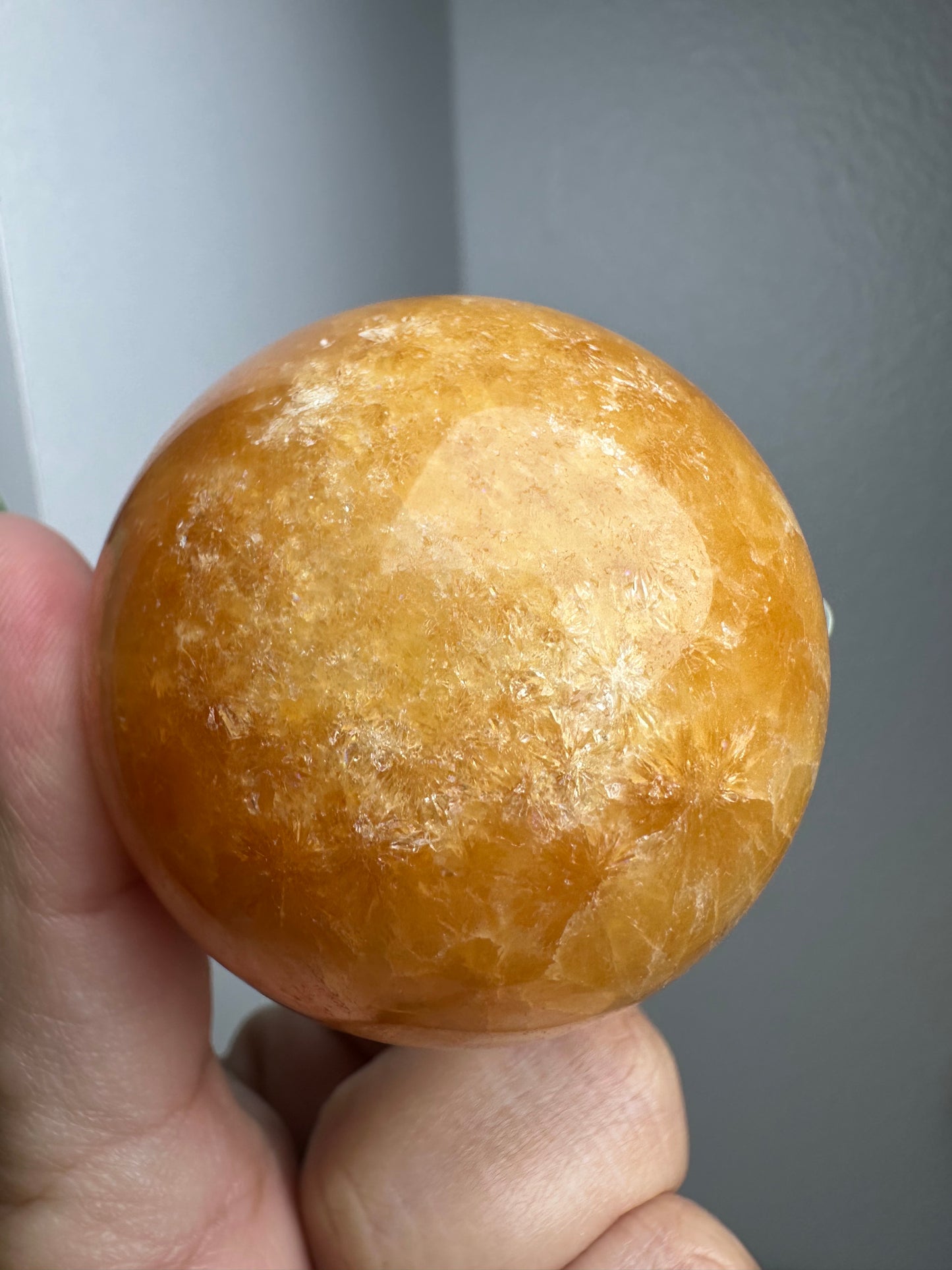 Orange Calcite Sphere