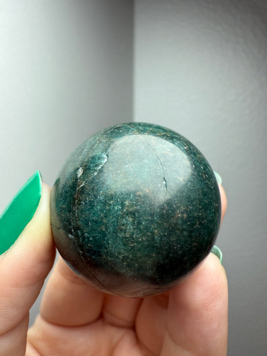 Blue Apatite Sphere