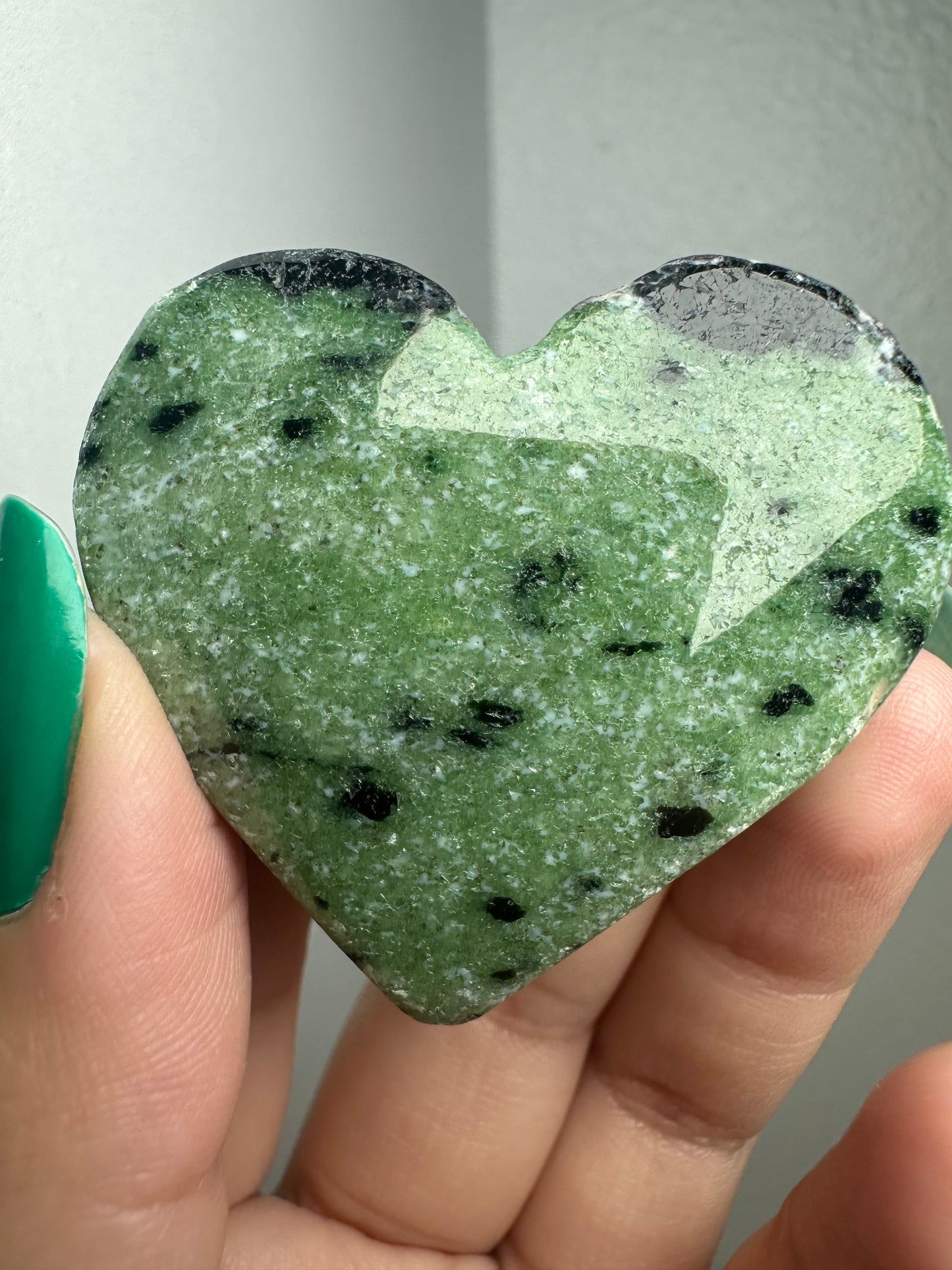 Ruby Zoisite Heart