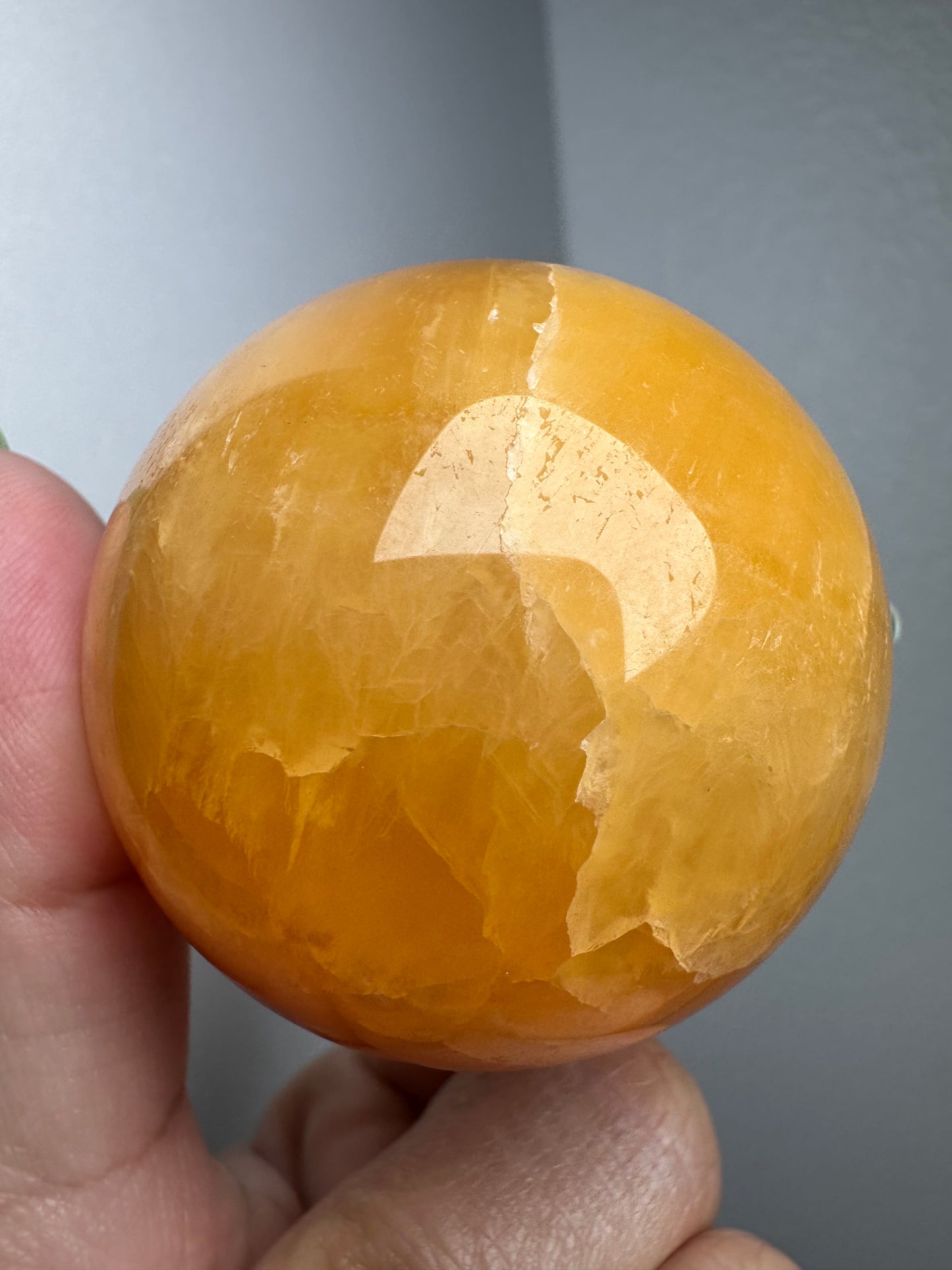 Orange Calcite Sphere
