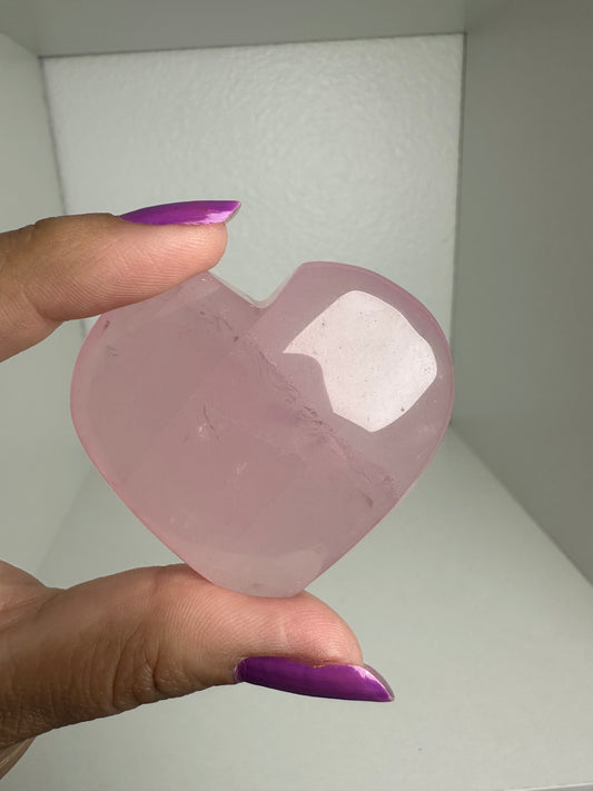 Rose Quartz Heart