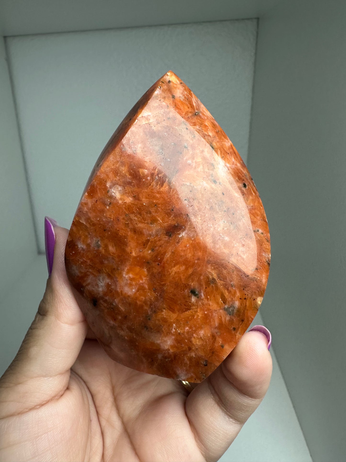 Orange Calcite Flame