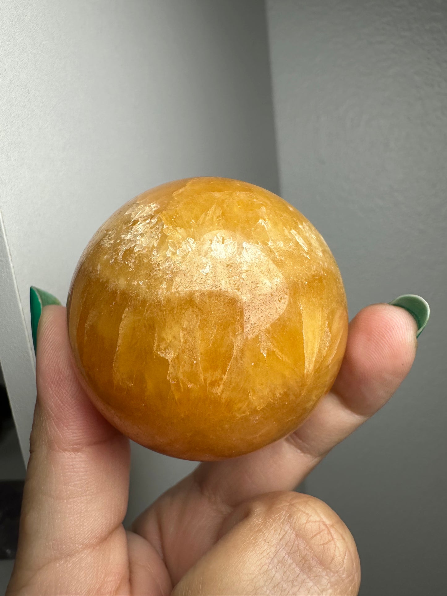Orange Calcite Sphere