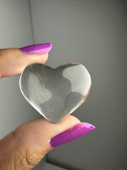 Clear Quartz Heart