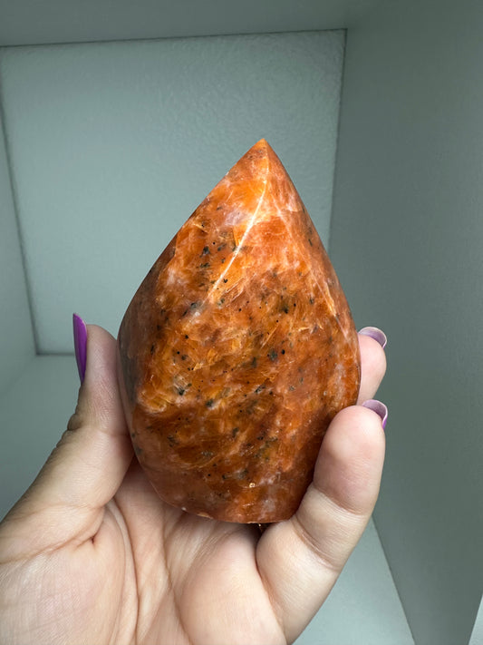 Orange Calcite Flame