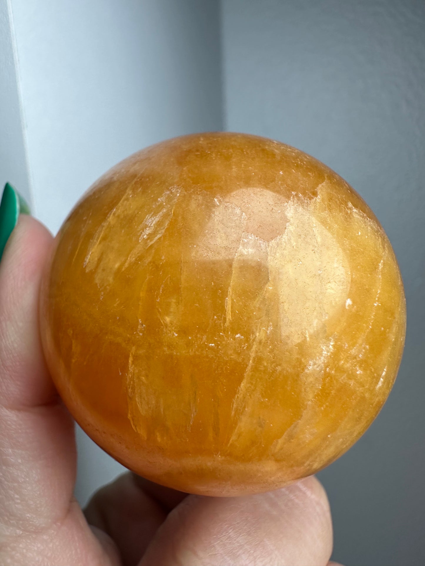 Orange Calcite Sphere