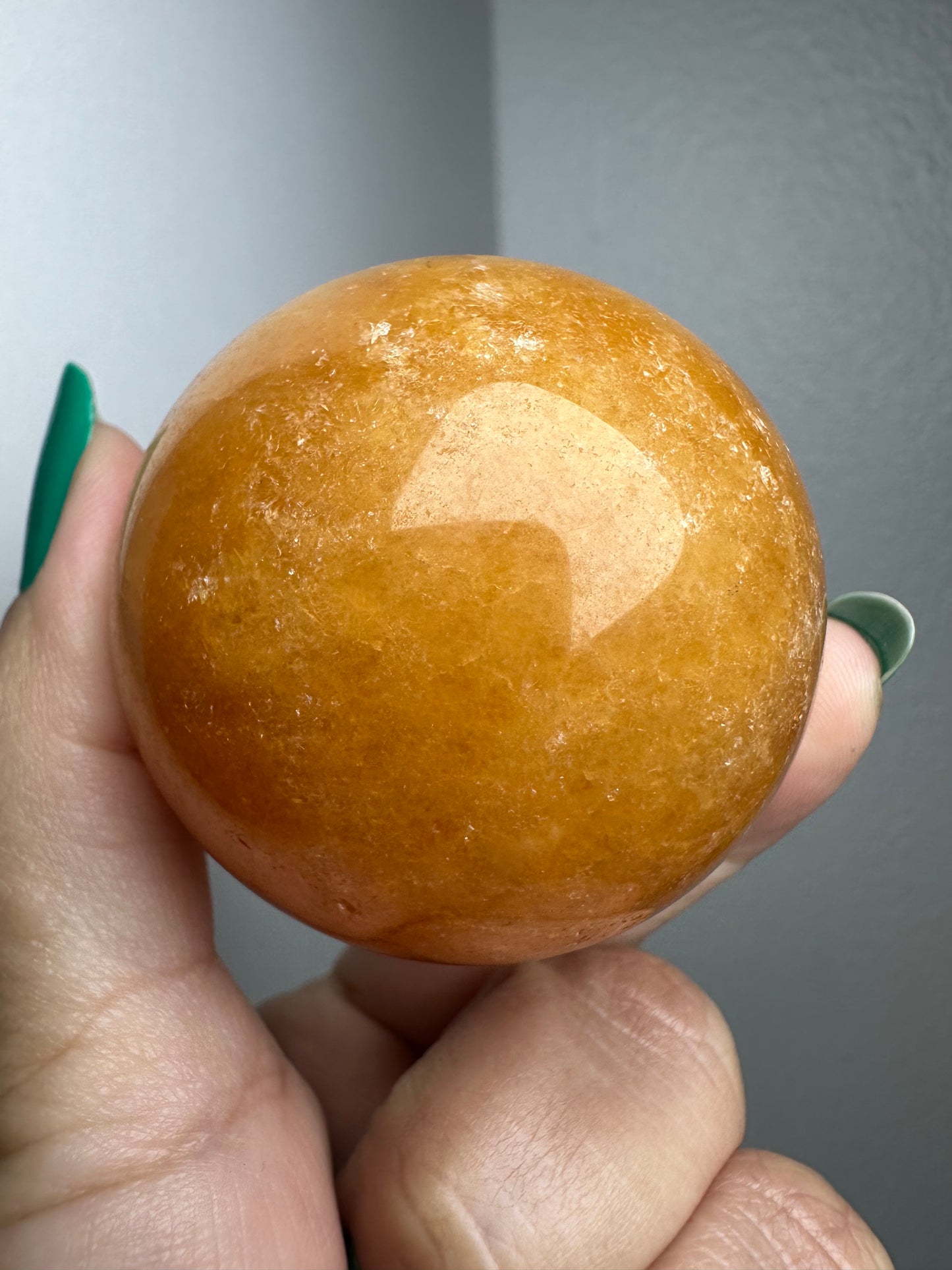 Orange Calcite Sphere