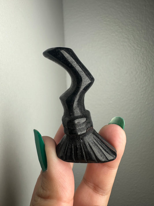 Black Obsidian Broom