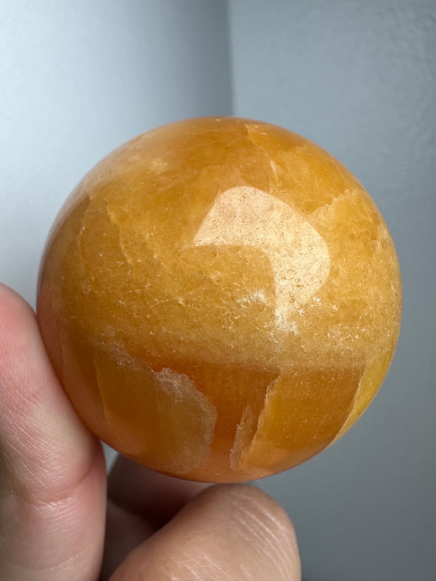 Orange Calcite Sphere