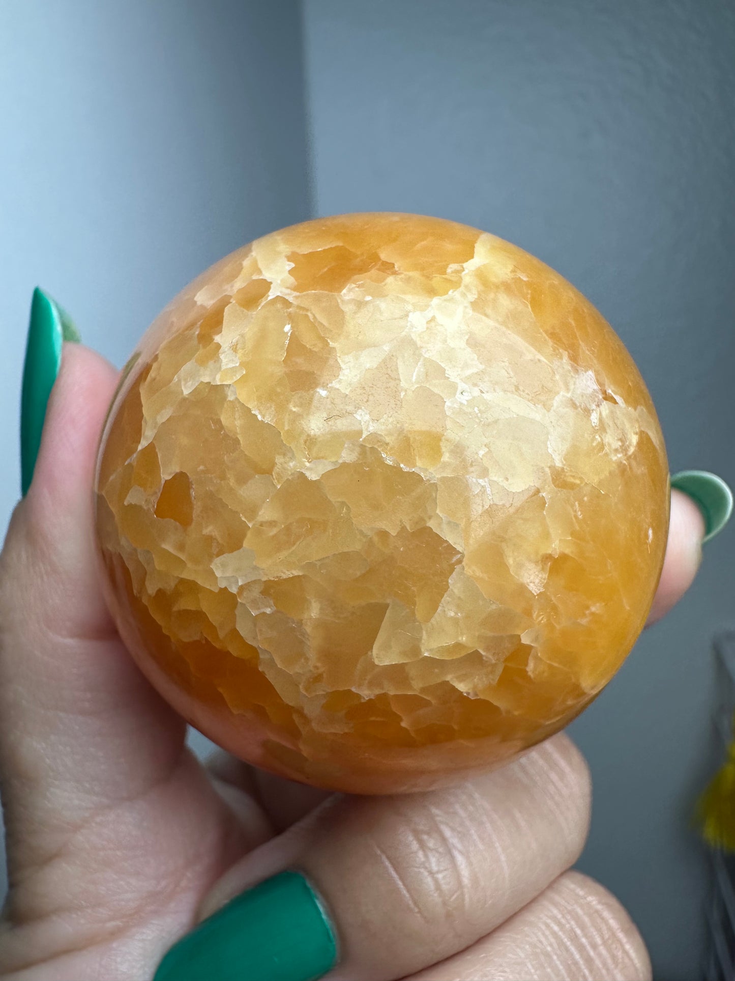 Orange Calcite Sphere