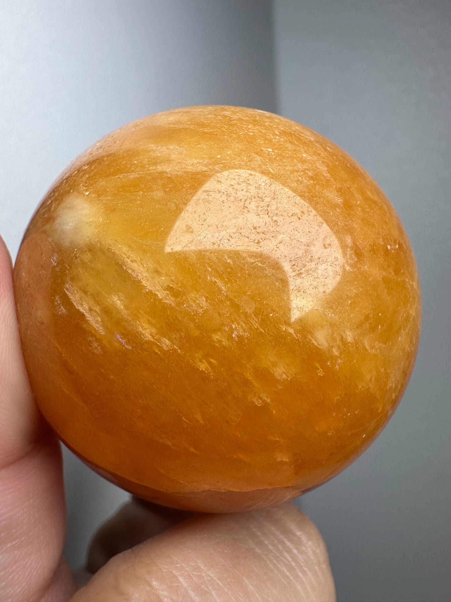 Orange Calcite Sphere