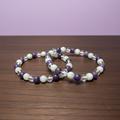 Amazonite w Lepidolite Bracelet | 6mm