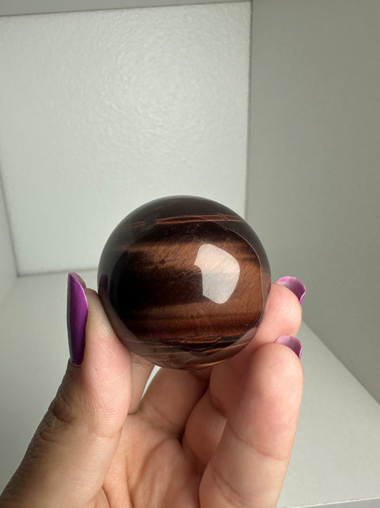 Red Tigers Eye Sphere