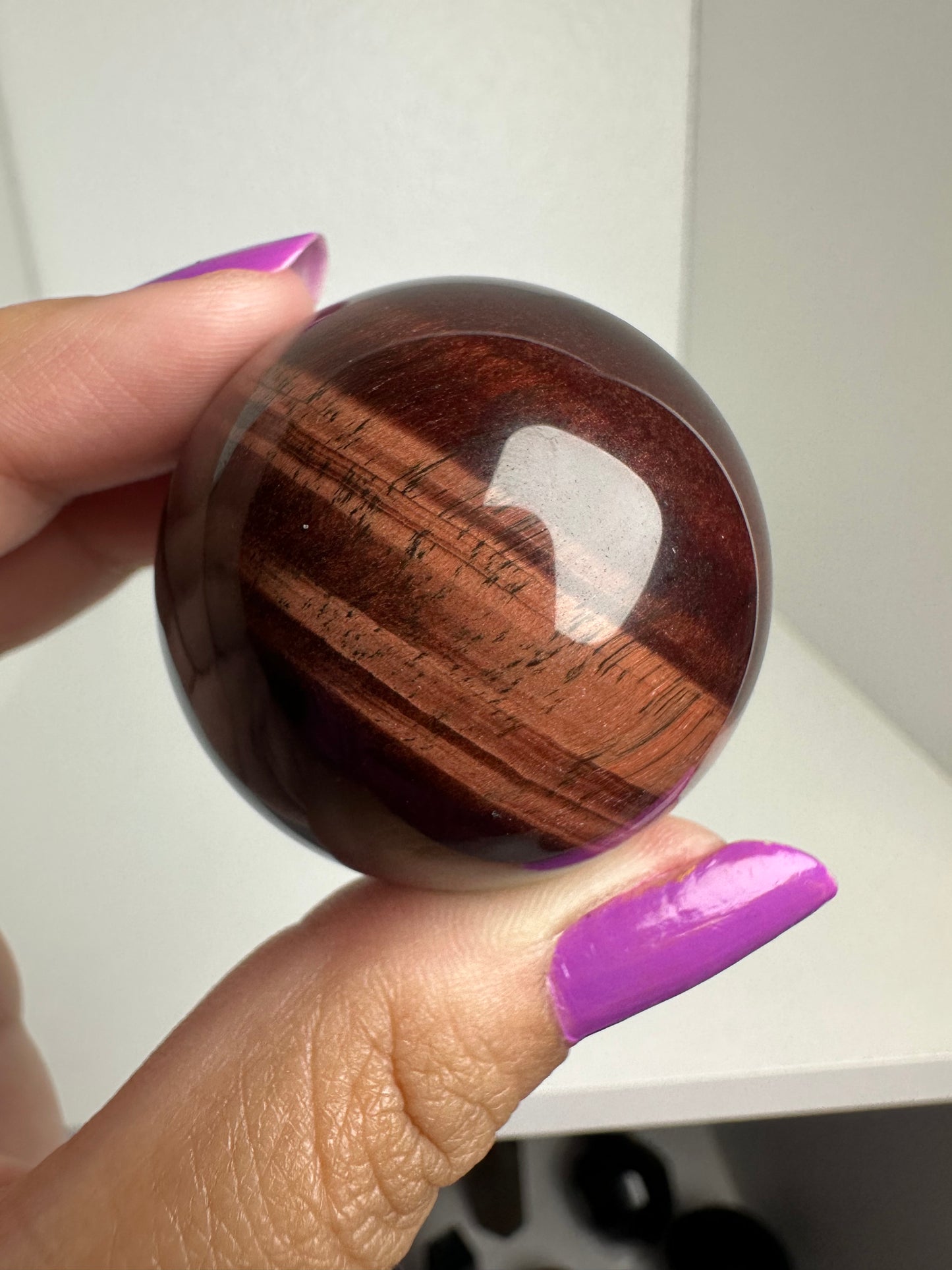 Red Tigers Eye Sphere