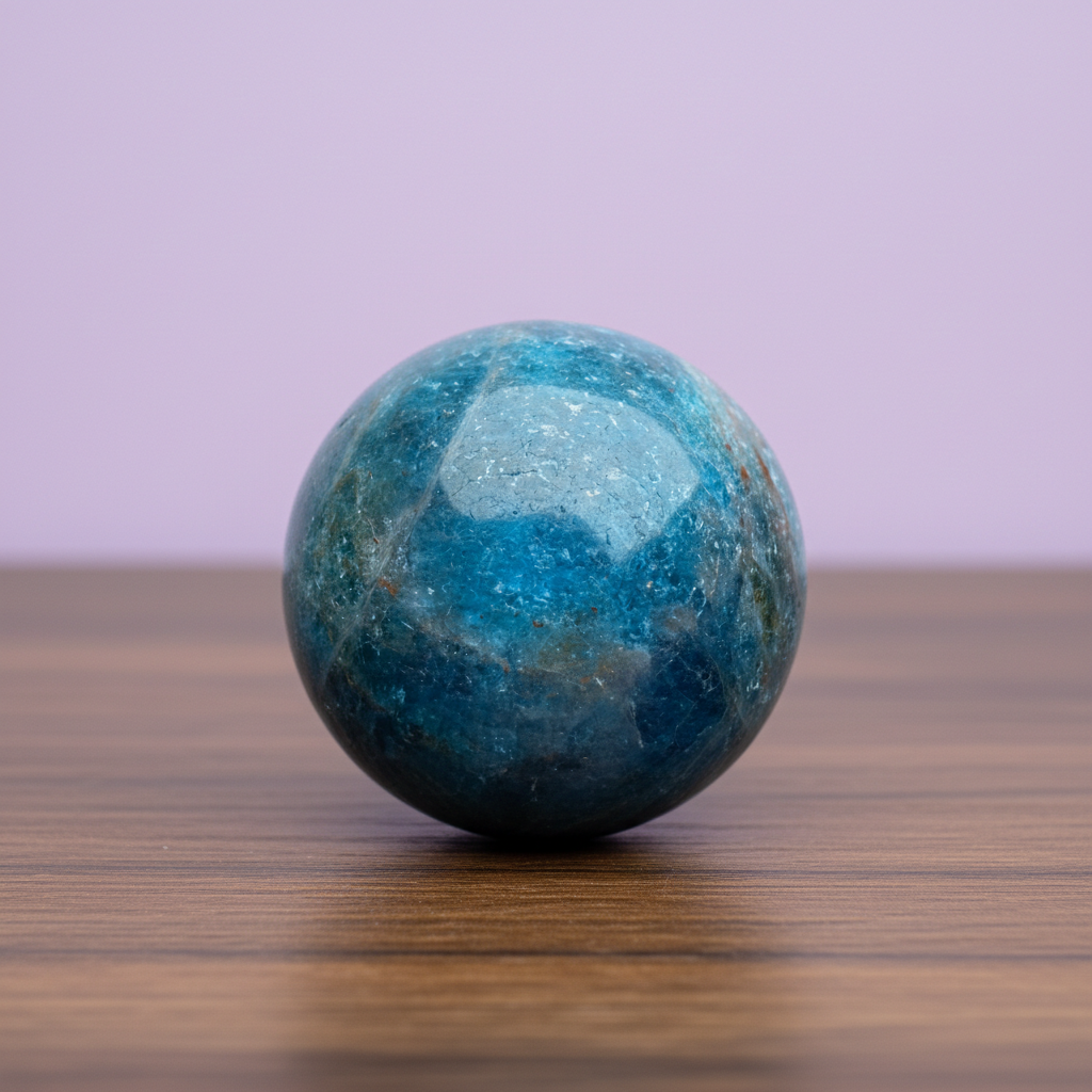 Blue Apatite Sphere