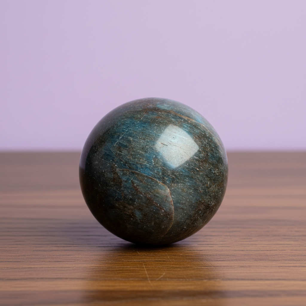 Blue Apatite Sphere