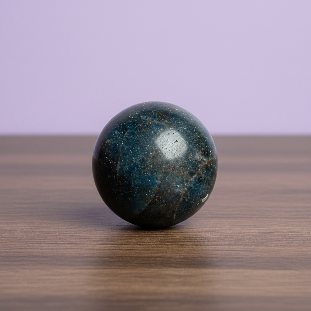 Blue Apatite Sphere