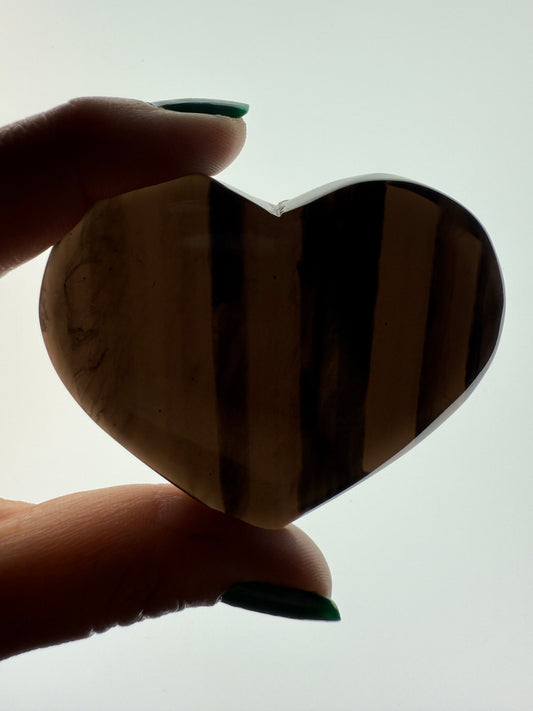 Midnight Lace Obsidian Heart