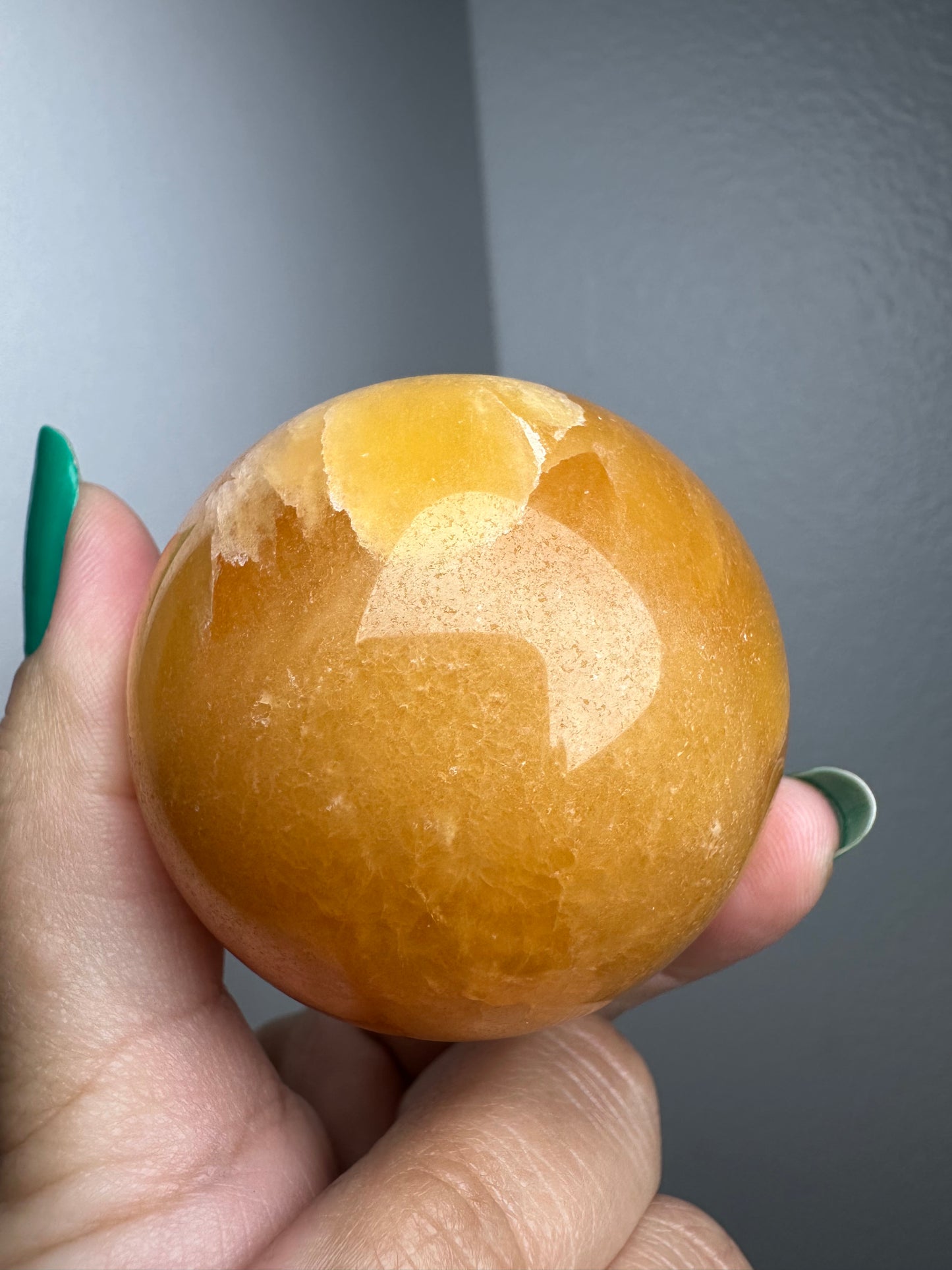 Orange Calcite Sphere