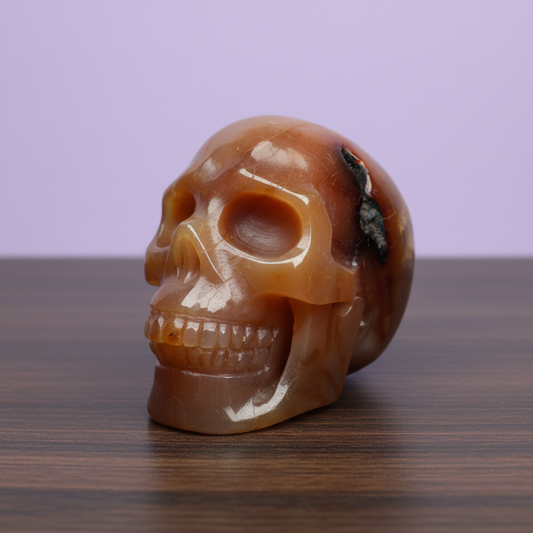 Carnelian Skull