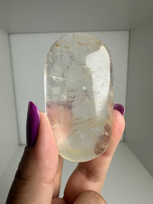 Golden Healer Quartz Palm