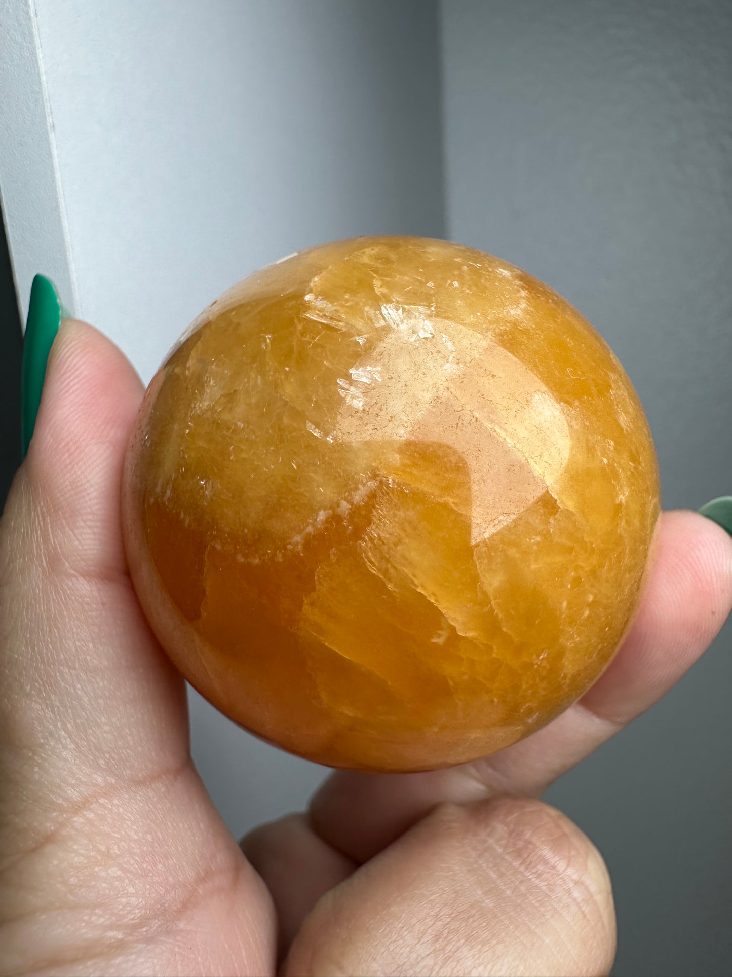 Orange Calcite Sphere